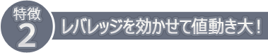 レバレッジを効かせて値動き大！